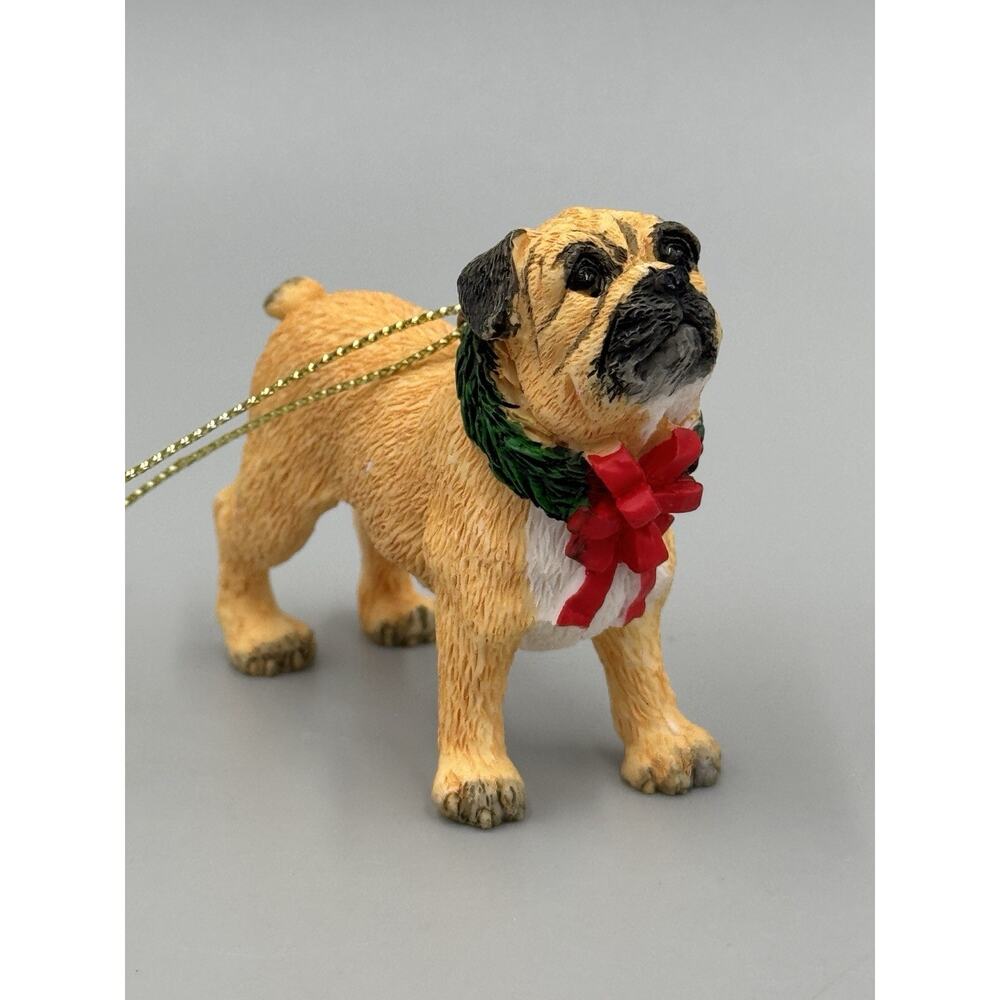 Pug Mastiff Puppy‎ Dog 2 Inch Christmas Tree Ornament